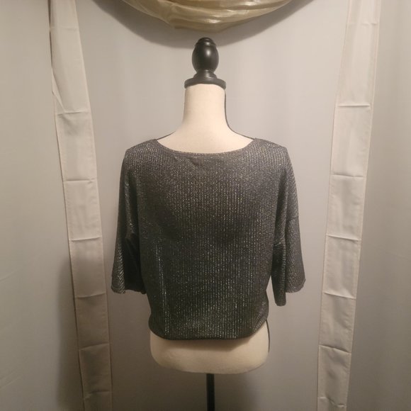 Tess, top, black and silver, M - Picture 3 of 4